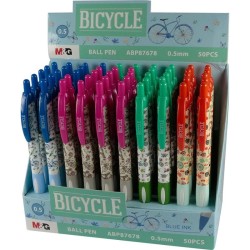 Długopisy automatyczne Bicycle ABP87678 M&amp;G 0,5 mm niebieski wkład
