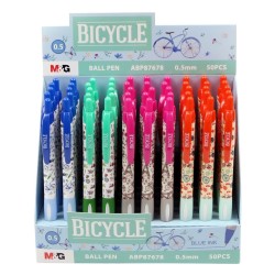 Długopisy automatyczne Bicycle ABP87678 M&amp;G 0,5 mm niebieski wkład