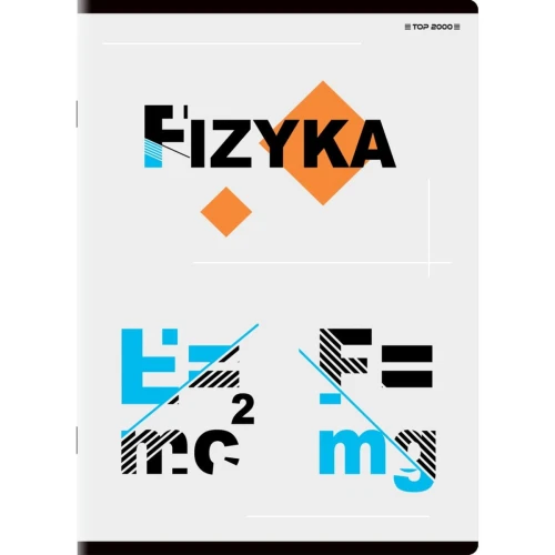Brulion Top 2000 tematyczny fizyka A5 80k. 70 g krata (400132313)