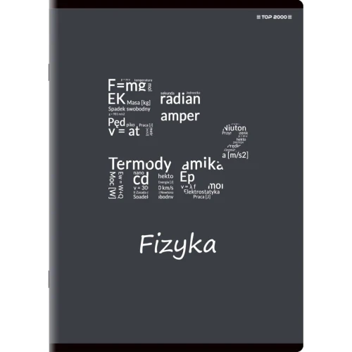 Brulion Top 2000 tematyczny fizyka A5 80k. 70 g krata (400132313)