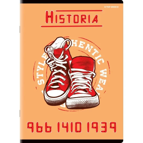 Brulion Top 2000 tematyczny historia A5 80k. 70 g krata (400132312)