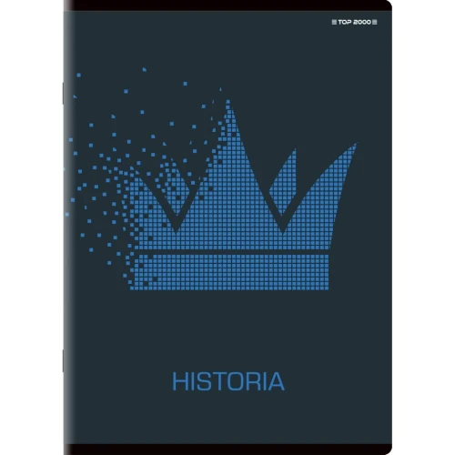 Brulion Top 2000 tematyczny historia A5 80k. 70 g krata (400132312)