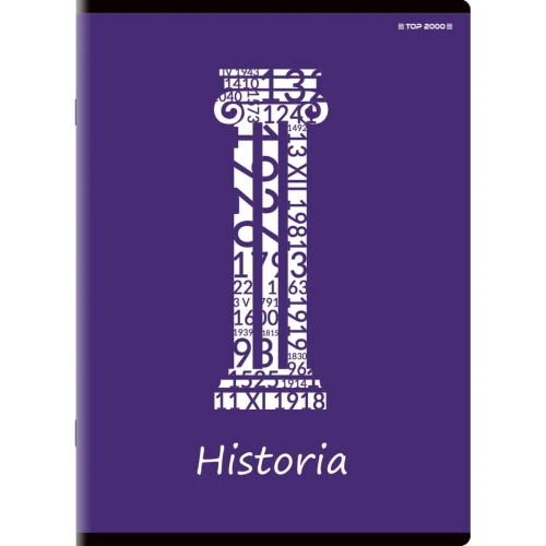 Brulion Top 2000 tematyczny historia A5 80k. 70 g krata (400132312)