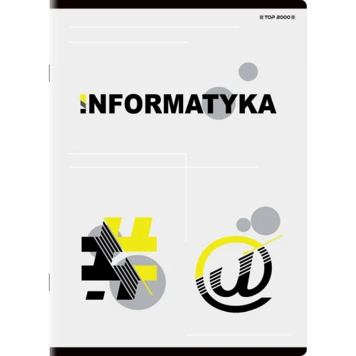Brulion Top 2000 tematyczny informatyka A5 80k. 70 g krata (400132321)