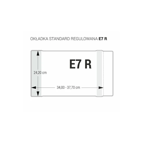 Okładka Biurfol Standard regulowana E7R 242 mm x 340-377 mm (OZB-43)