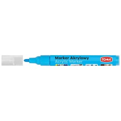 Marker specjalistyczny Toma akrylowy-niebierski jasny, niebieski jasny 2,5 mm okrągła końcówka (TO-402)