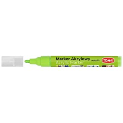 Marker specjalistyczny Toma akrylowy-zielony jasny metaliczny, zielony metaliczny 2,5 mm okrągła końcówka (TO-402)