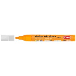 Marker specjalistyczny Toma akrylowy-pomarańczowy neonowy, pomarańczowy 2,5 mm okrągła końcówka (TO-402)