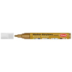 Marker specjalistyczny Toma akrylowy-brązowy metaliczny, brązowy 2,5 mm okrągła końcówka (TO-402)