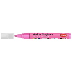 Marker specjalistyczny Toma akrylowy-różowy, różany 2,5 mm okrągła końcówka (TO-402)