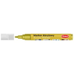 Marker specjalistyczny Toma akrylowy-fioletozłoty, złoty 2,5 mm okrągła końcówka (TO-402)