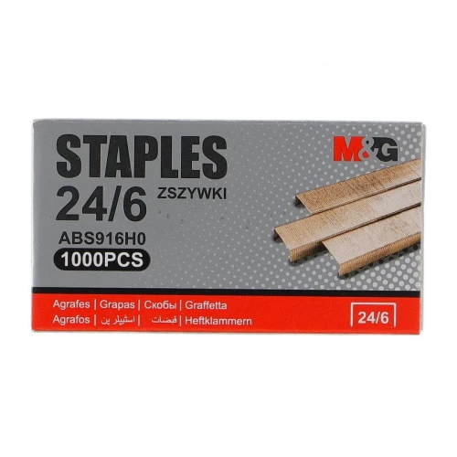 Zszywki 24/6 M&amp;G 1000 szt (MG ABS916H0)