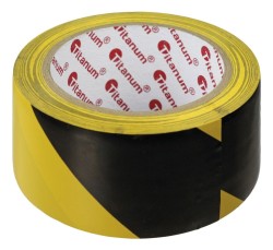 Taśma specjalnego przeznaczenia Titanum ostrzegawcza czarno-żółta 48 mm 20 m