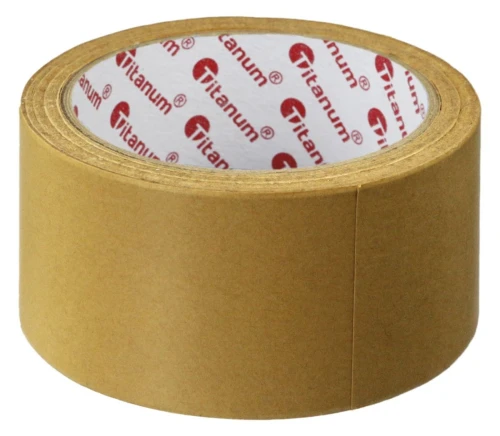 Taśma pakowa Titanum papierowa kraft brązowy 48 mm 50 m