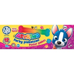 Farby plakatowe Astrino kolor: mix 20 ml 12 kol. (301221004)
