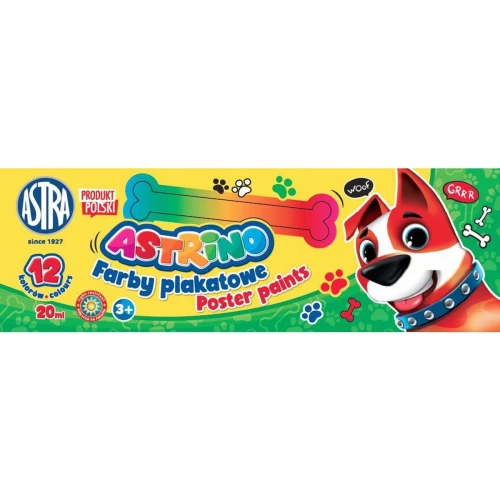 Farby plakatowe Astrino kolor: mix 20 ml 12 kol. (301221004)