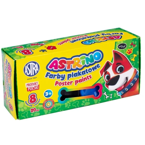 Farby plakatowe Astra kolor: mix 20 ml 12 kol. (301221002)