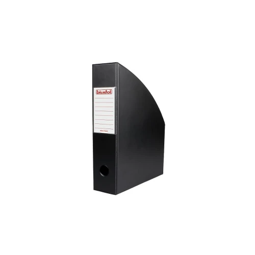 Pojemnik na dokumenty pionowy Biurfol A4 - czarny 245 mm x 70 mm x 320 mm (SE-35-01)