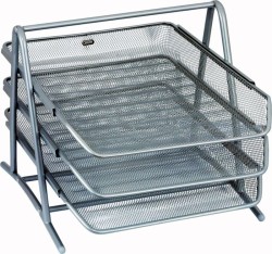 Pojemnik z szufladami Grand srebrny 3 szuflad 270 x 350 x 295 mm (GR-069)