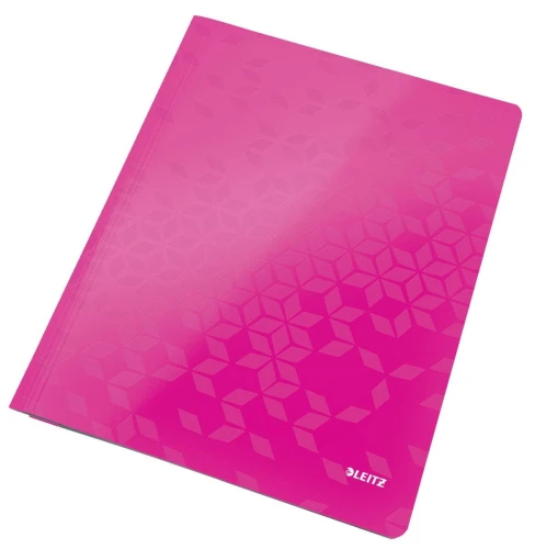 Skoroszyt Leitz WOW A4 - różowy metaliczny 80 g (30010023)