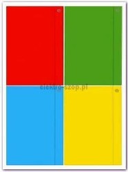 Teczka kartonowa na gumkę Interdruk A4+ kolor: mix 400 g 230 mm x 314 mm (TEGUFLUO)