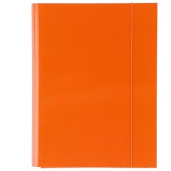 Teczka z szerokim grzbietem na gumkę Barbara A4 kolor: pomarańczowy (1821032)