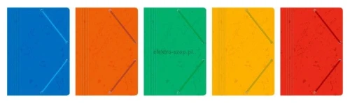 Teczka kartonowa na gumkę Interdruk A4 kolor: mix (TEGUPREŻ)