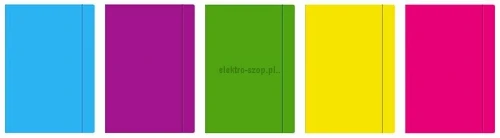 Teczka kartonowa na gumkę Interdruk A3 kolor: mix (TEGUFLUOA3)