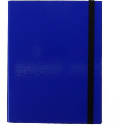 Teczka z szerokim grzbietem na gumkę VauPe box z mech. ringowym A4 kolor: niebieski (325/03)