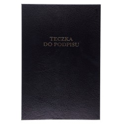 Teczka do podpisu Barbara A4 - czarny 8k. (1822203)