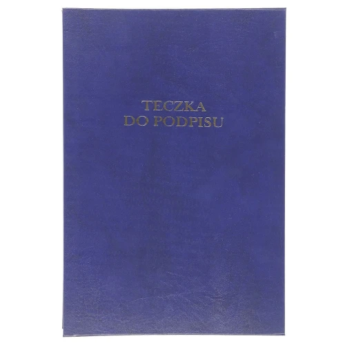 Teczka do podpisu Barbara A4 - granatowy 12k. (1822212)