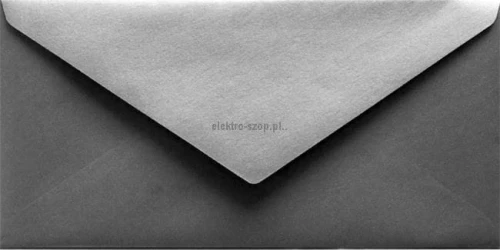 Koperta Logos srebrne DL - srebrny 110 mm x 220 mm