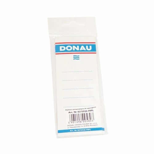 Etykiety opisowe do segregatora Donau - biały 48 mm x 153 mm (8370920)