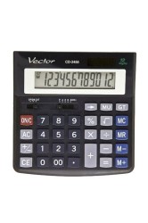 Kalkulator na biurko Vector (KAV CD-1202 BLK)