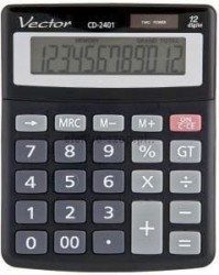 Kalkulator kieszonkowy Vector (KAV CD-2401 BLK)