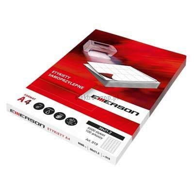 Etykieta samoprzylepna Emerson kolorowy A4 - biały 70 mm x 33,8 mm (eta4070x338w)