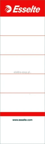 Etykiety opisowe do segregatora Esselte - biały 50 mm x 158 mm (810801)