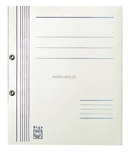 Skoroszyt Bigo A4 - biały 250-280 g (0019)