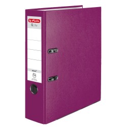 Segregator dźwigniowy Herlitz Q. file Standard A4 jagodowy 80 mm (50011872)