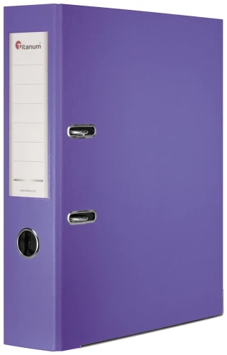 Segregator dźwigniowy Titanum A4 fioletowy 75 mm (04)