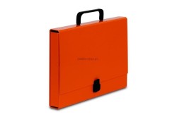 Teczka z szerokim grzbietem na zatrzask VauPe classic A4 kolor: pomarańczowy (304/16)