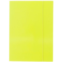 Teczka kartonowa na gumkę Kreska (jk) szkolna fluo A4 kolor: mix 250 g