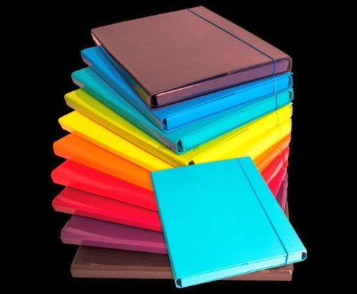 Teczka z szerokim grzbietem na gumkę Barbara A4 kolor: czarny (1821012)