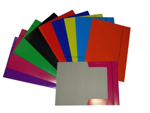 Teczka z szerokim grzbietem na gumkę Barbara A4 kolor: zielony (1821015)