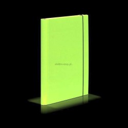 Teczka z szerokim grzbietem na gumkę Vaupe CARIBIC A4 kolor: zielony jasny (339/15)