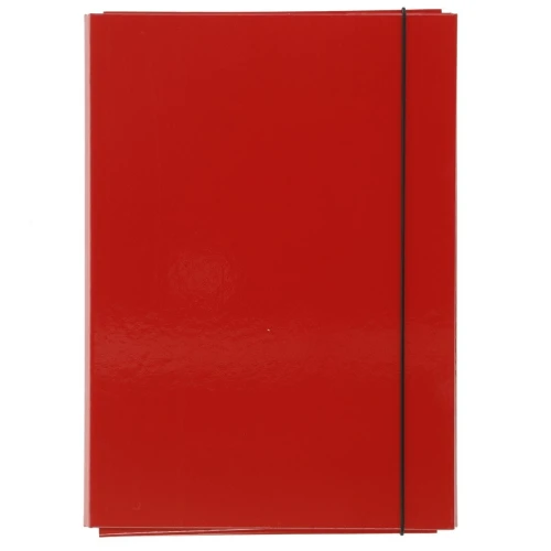 Teczka z szerokim grzbietem na gumkę VauPe A4 kolor: czerwony (322/01)