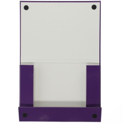 Teczka z szerokim grzbietem na rzep VauPe A4 kolor: fioletowy (323/04)