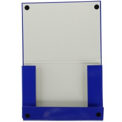 Teczka z szerokim grzbietem na rzep VauPe A4 kolor: niebieski (323/03)