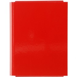 Teczka z szerokim grzbietem na rzep VauPe A5 kolor: czerwony (312/01)