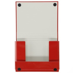 Teczka z szerokim grzbietem na rzep VauPe A5 kolor: czerwony (312/01)